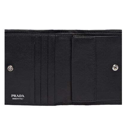 2019新作 PRADA プラダスーパーコピー ☆Nappa レザーコンパクト財布 1MV204 2BOX